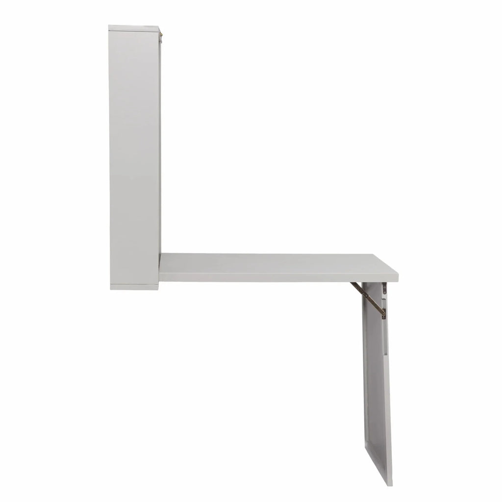 Gray Fold Out Wall Mount Desk E3938
