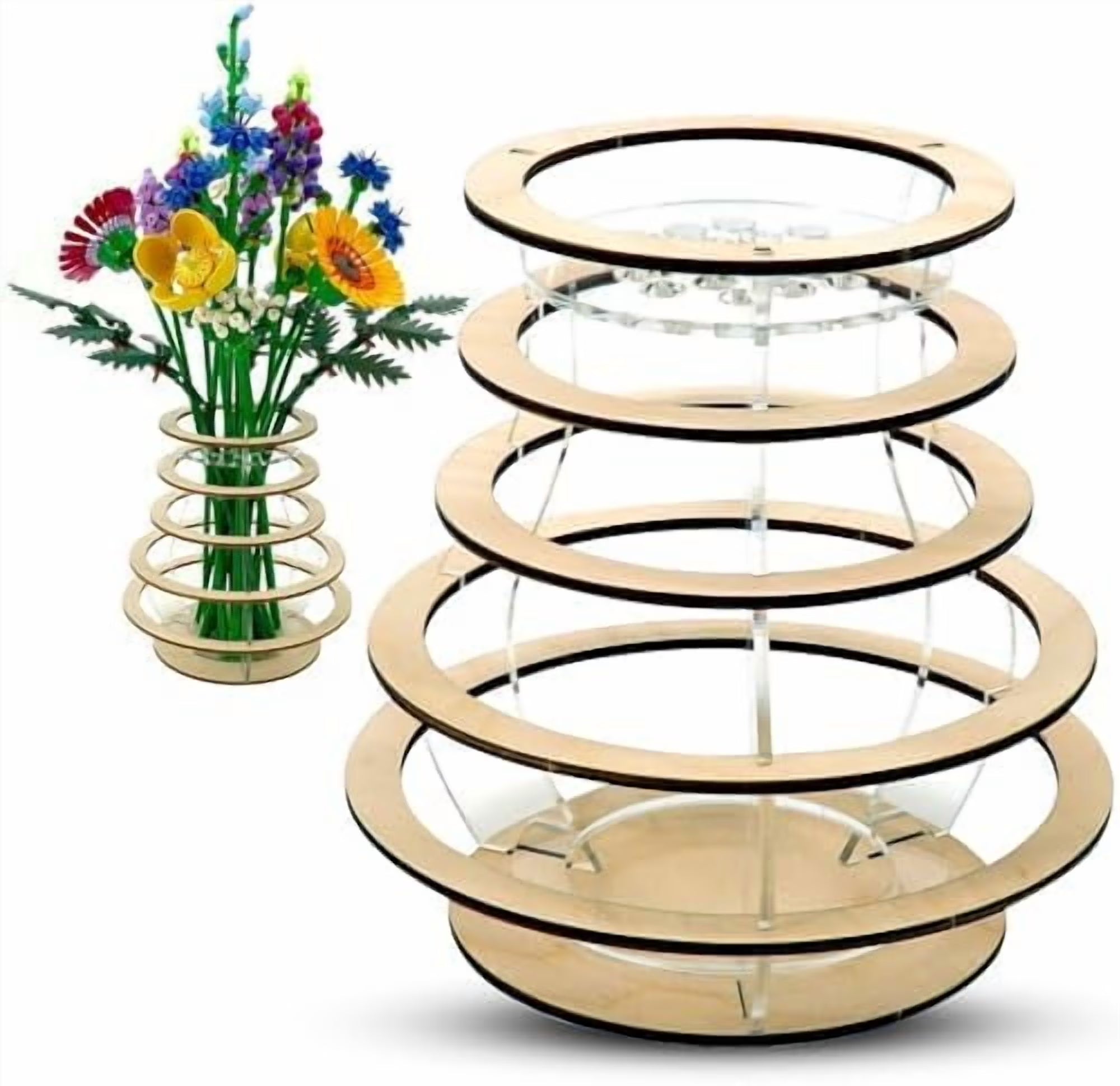 Wooden Vase for Lego Flowers E29592