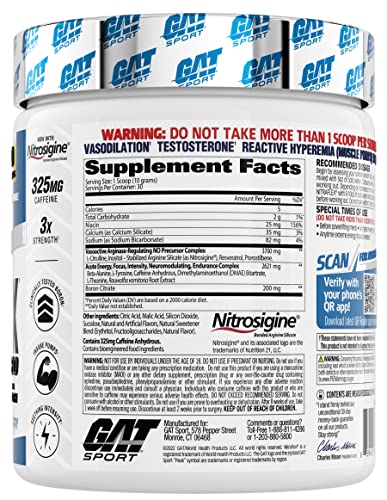 Blue Raspberry Pre-Workout Powder, 30 Servings R6507