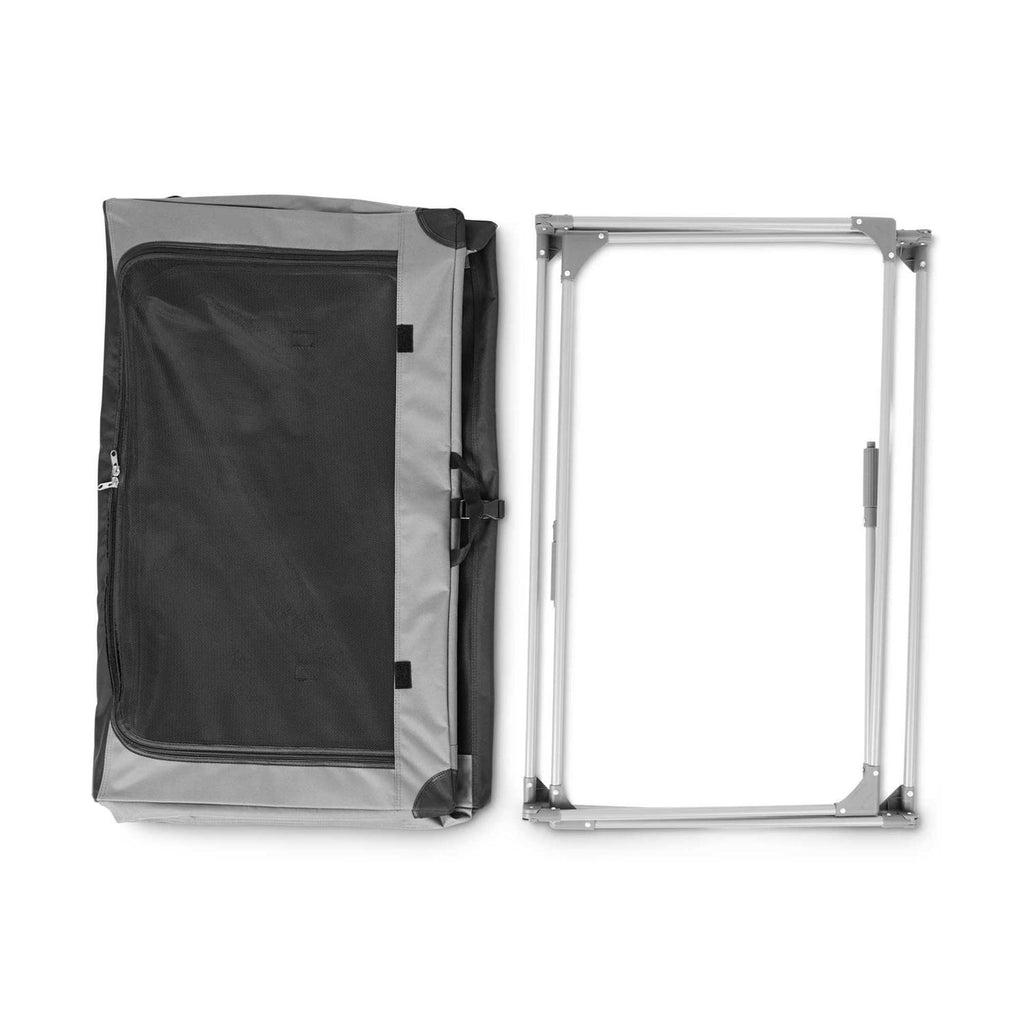 Portable Canvas Dark Grey Dog Crate D87272