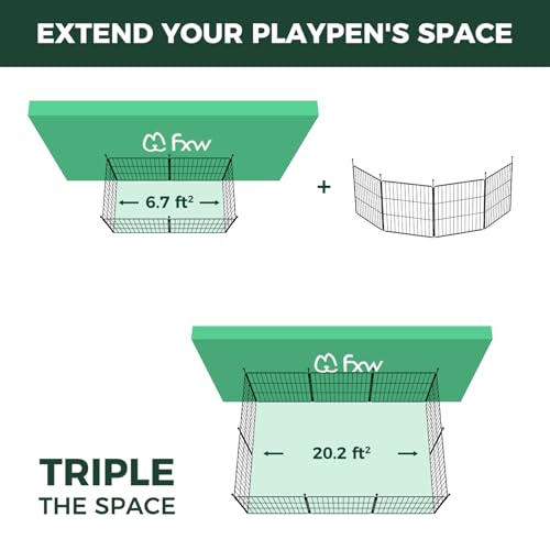 Expandable 24-inch 8 Panels Dog Playpen R16755