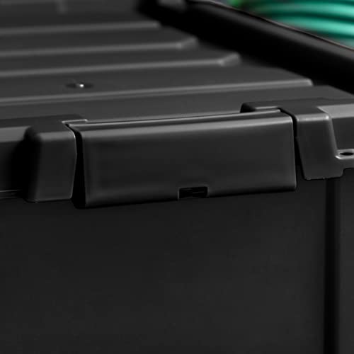 5 Gallon Lockable Storage Bins with Lids, 6 Pack - Black H330