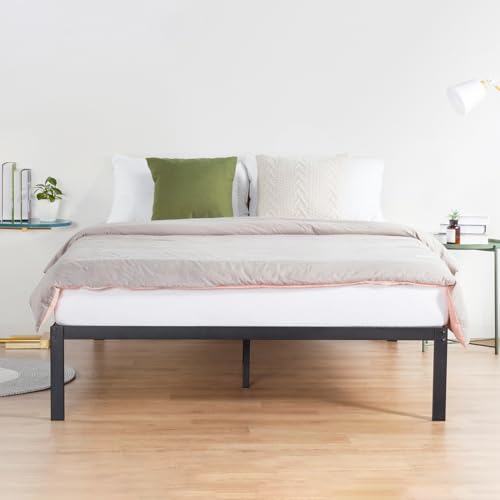 18 Inch Tall Heavy Duty Steel Slat Bed Frame Full Black A665233