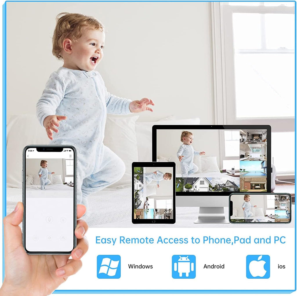 8 Channel 2TB NVR Security Camera System with 4PCS IP WiFi Cameras E21731