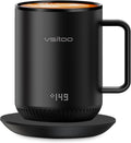 Black Self Heating Coffee Mug 10 oz with Lid F258