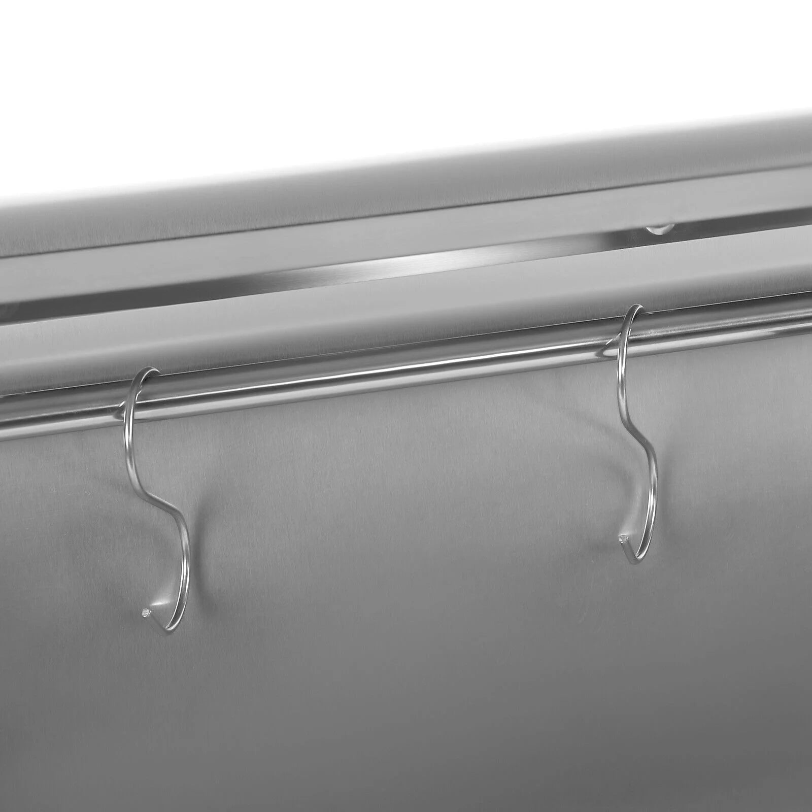Stainless Steel Backsplash with Shelf (36x 29.5 Inch) W5774