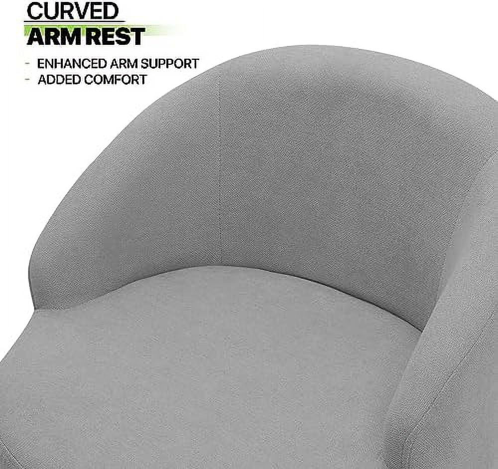Grey Velvet Accent Chair with Wood Legs K27340