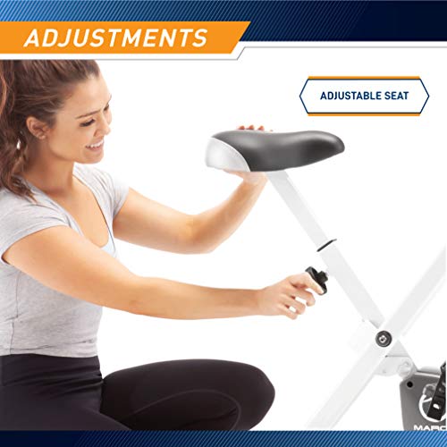Foldable Upright Exercise Bike with Adjustable Resistance F7436
