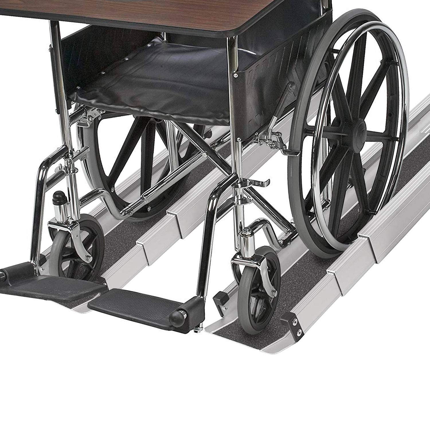 Portable Adjustable Wheelchair Ramp, 2 Ramps with Storage Bag D544