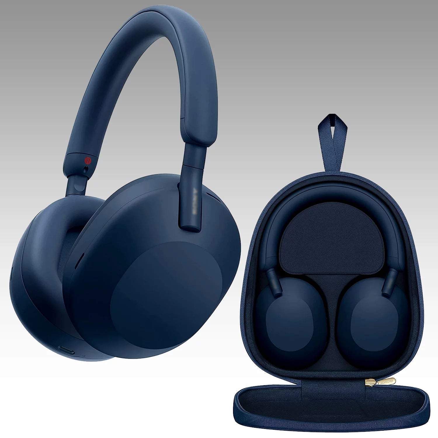 Blue Noise-Canceling Wireless Over-Ear Headphones Bundle L7081
