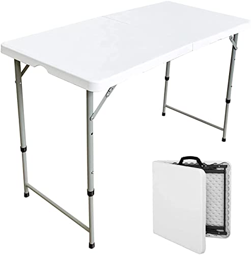 White Plastic 6ft Folding Table J9612