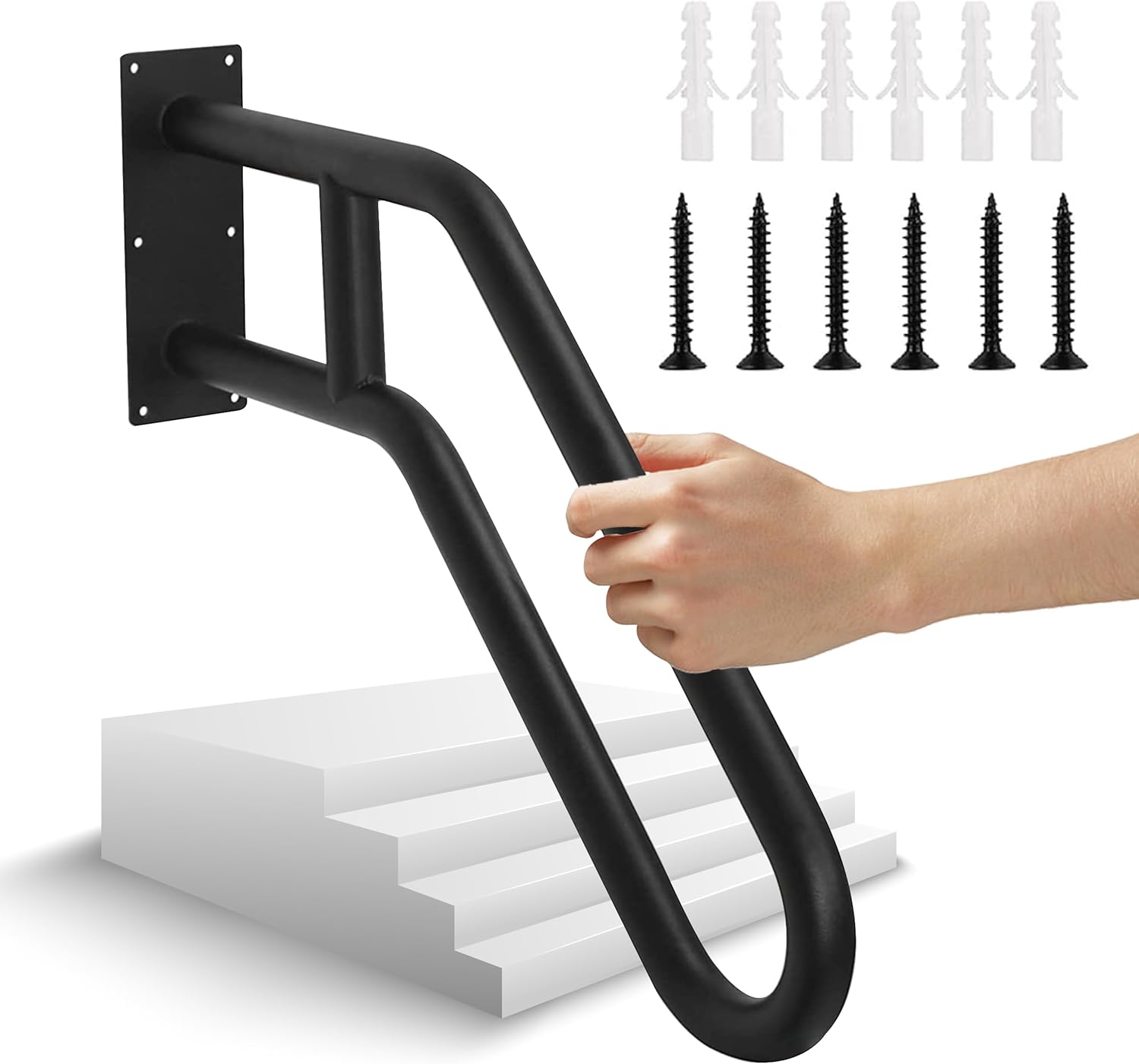 26" Non Slip Metal Handrail for Stairs Z33414