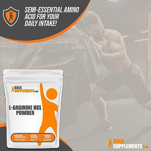 L-Arginine HCl Powder 1000mg 100g (3.5 oz) G5604