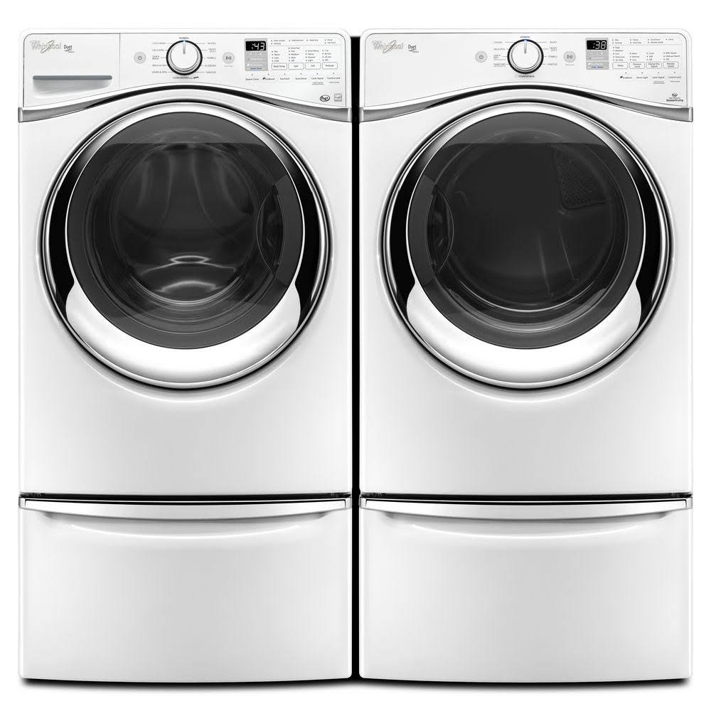 White Front-Loading Gas Dryer E266