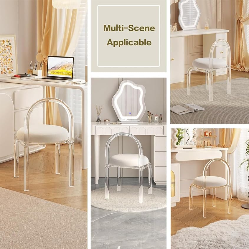 Grey Acrylic Dining Chair I402