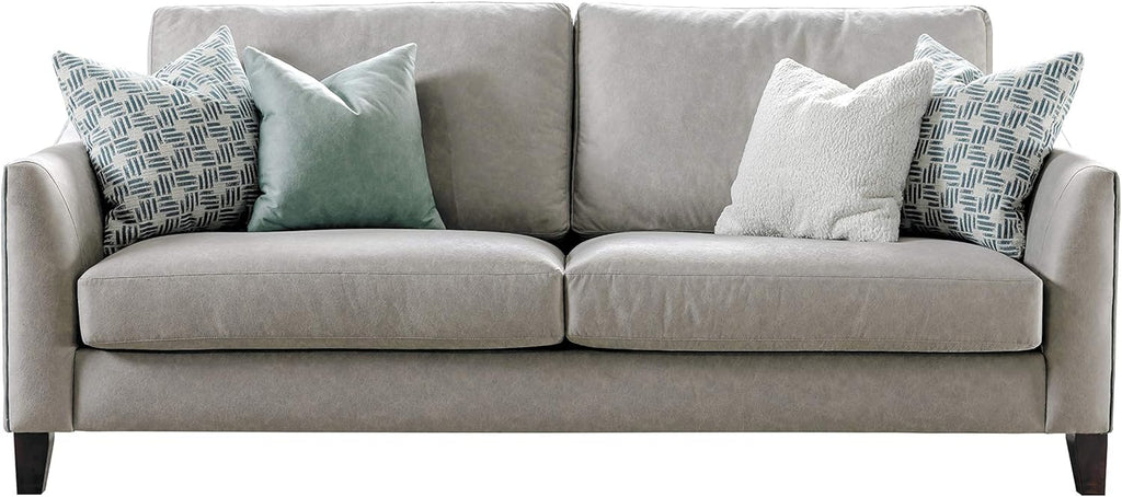 Grey Curved Arm Sofa Q33492