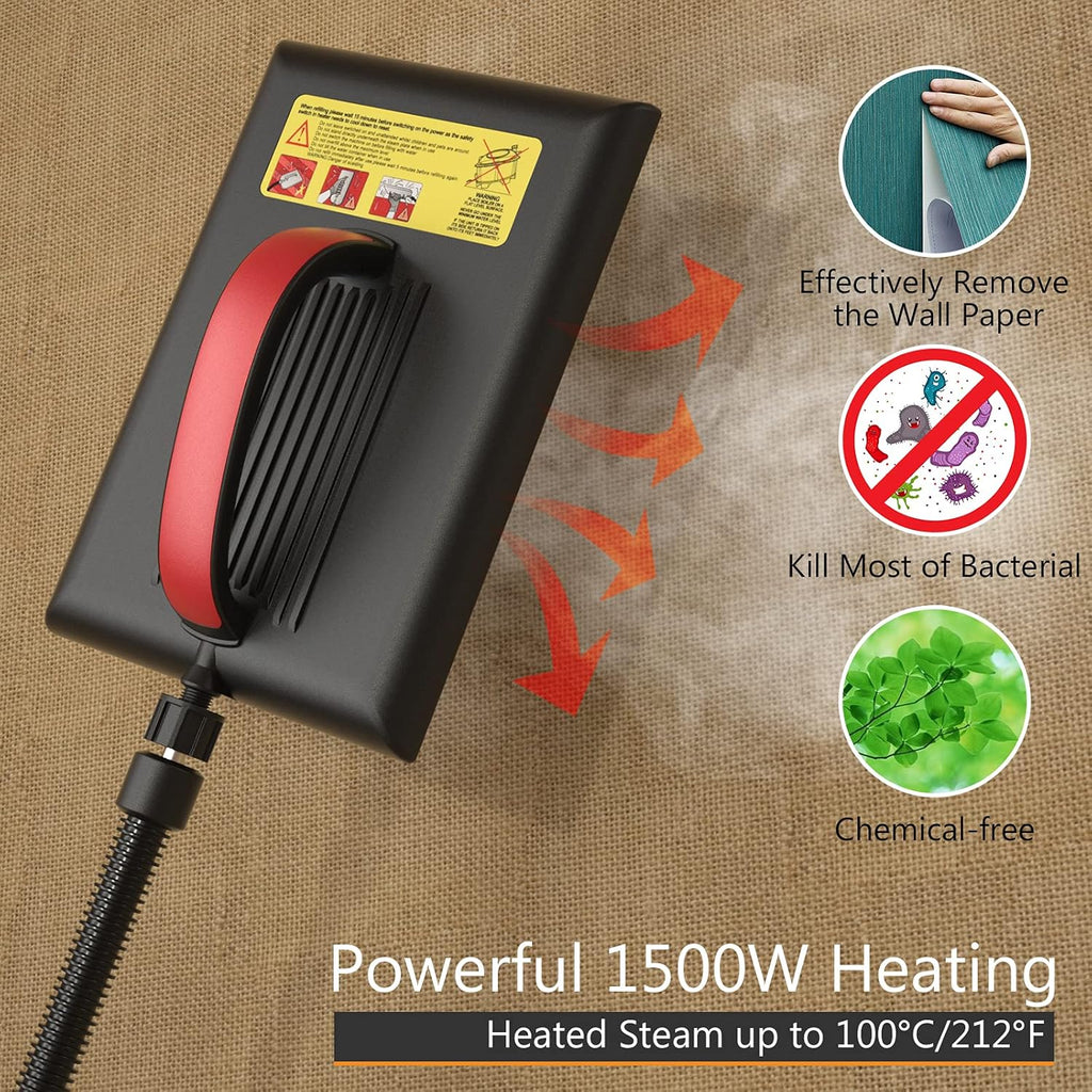 Wallpaper Steamer with 10FT Hose & Large Steam Plate G126652
