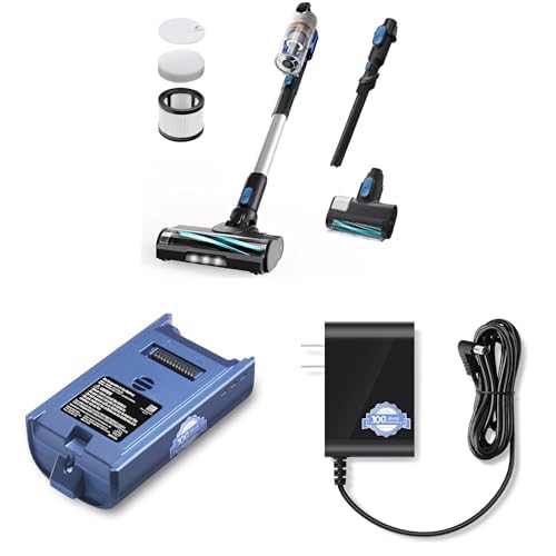 Cordless Stick Vacuum Cleaner with Tangle-Resistant Design, Up to 50 Minutes D96553