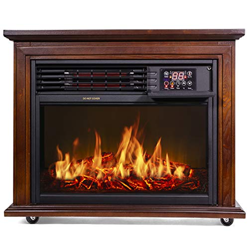1500W Electric Fireplace Space Heater J44615