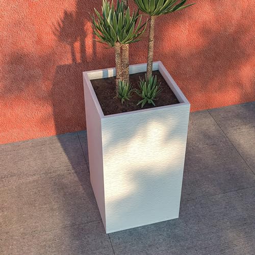 Black 31 Inch Tall Square Planter U74170