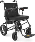 Black Lightweight Foldable Electric Wheelchair D876