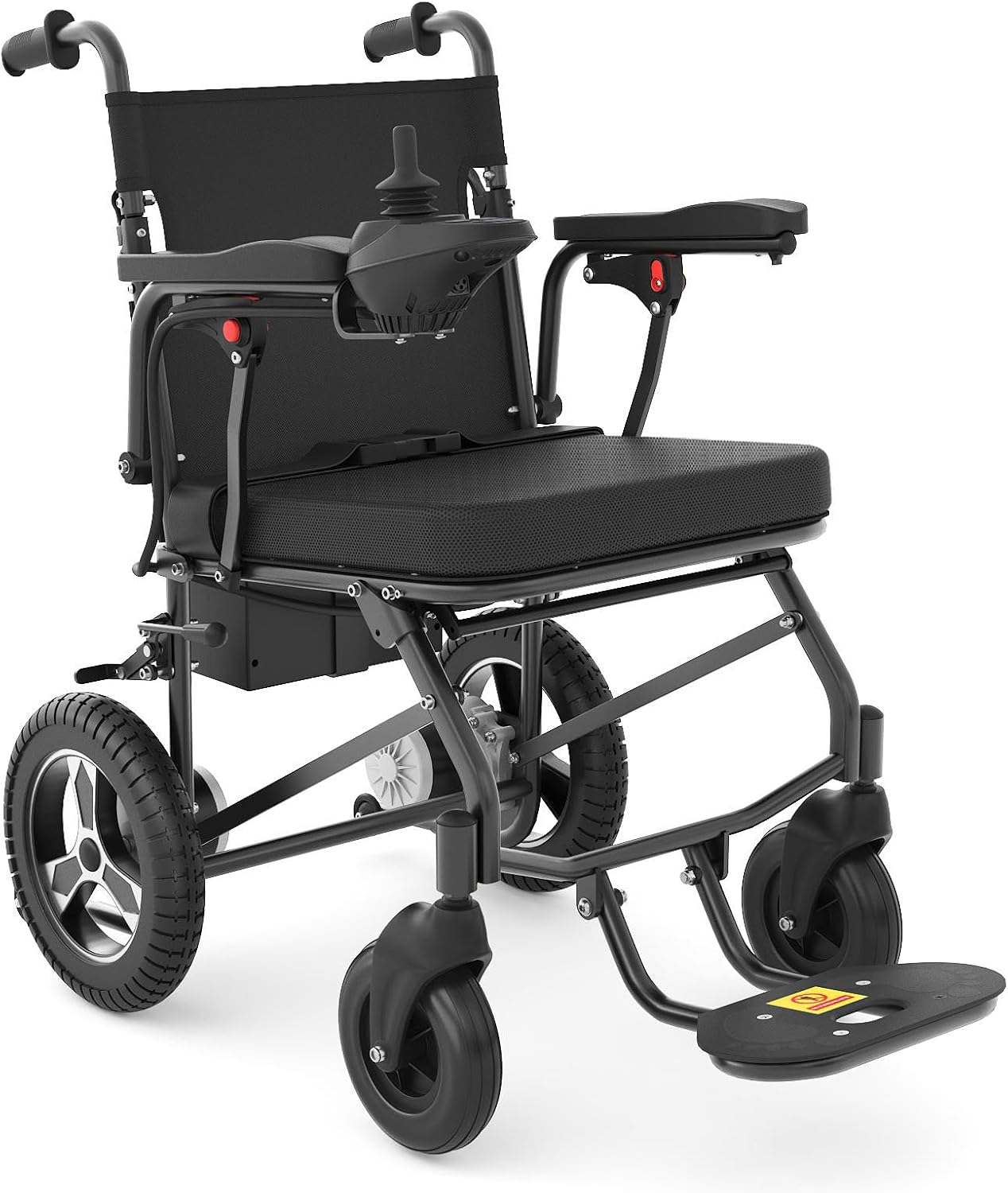 Black Lightweight Foldable Electric Wheelchair D876