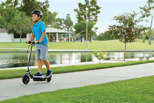 Electric Scooter with LED Light-Up Deck, 8" Air-filled Front Tire Q33158
