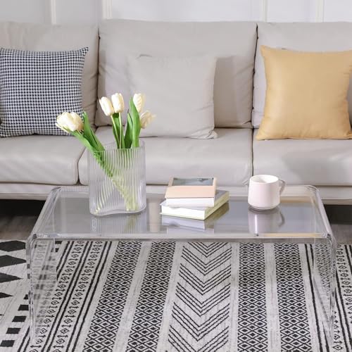 Acrylic Clear Rectangle Coffee Table W76945