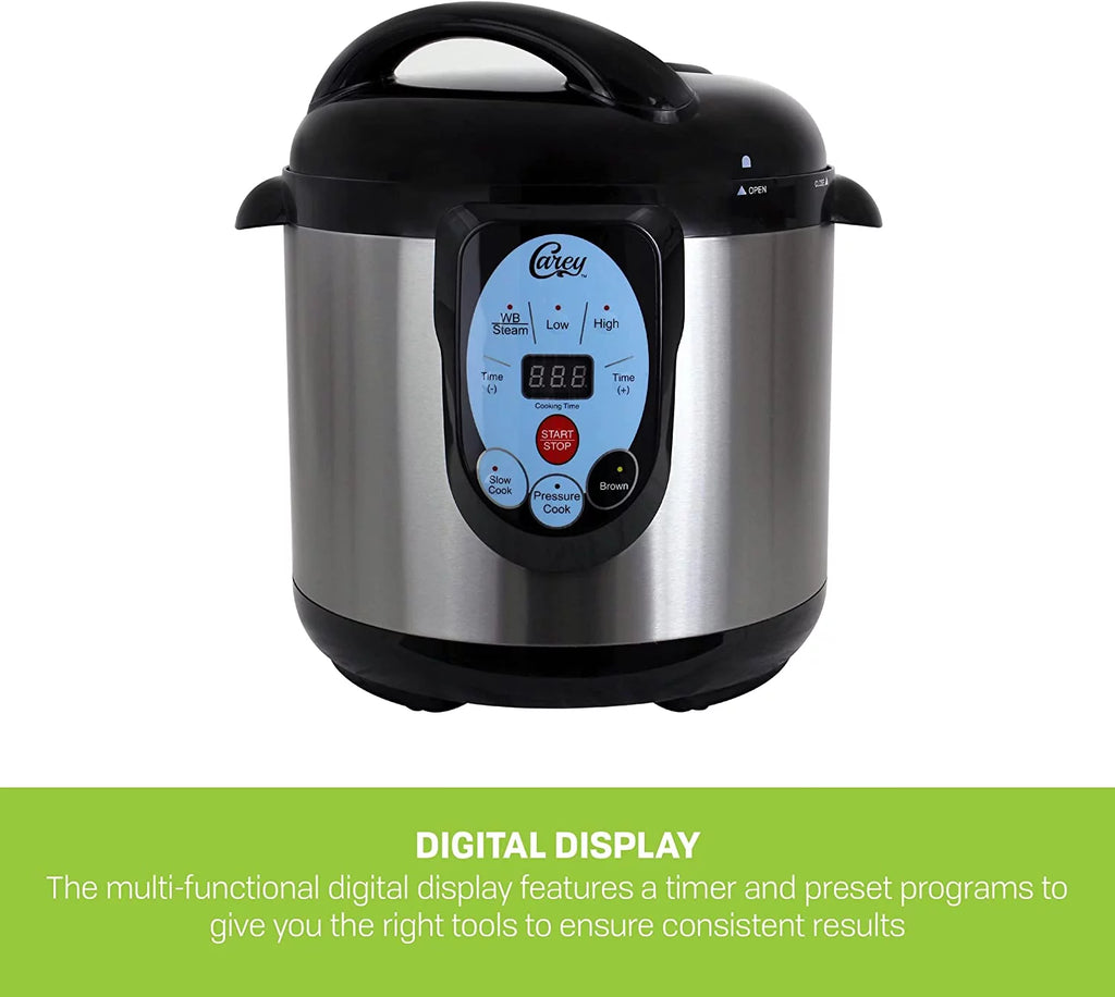 9.5 Qt Stainless Steel Electric Pressure Cooker and Canner S90380