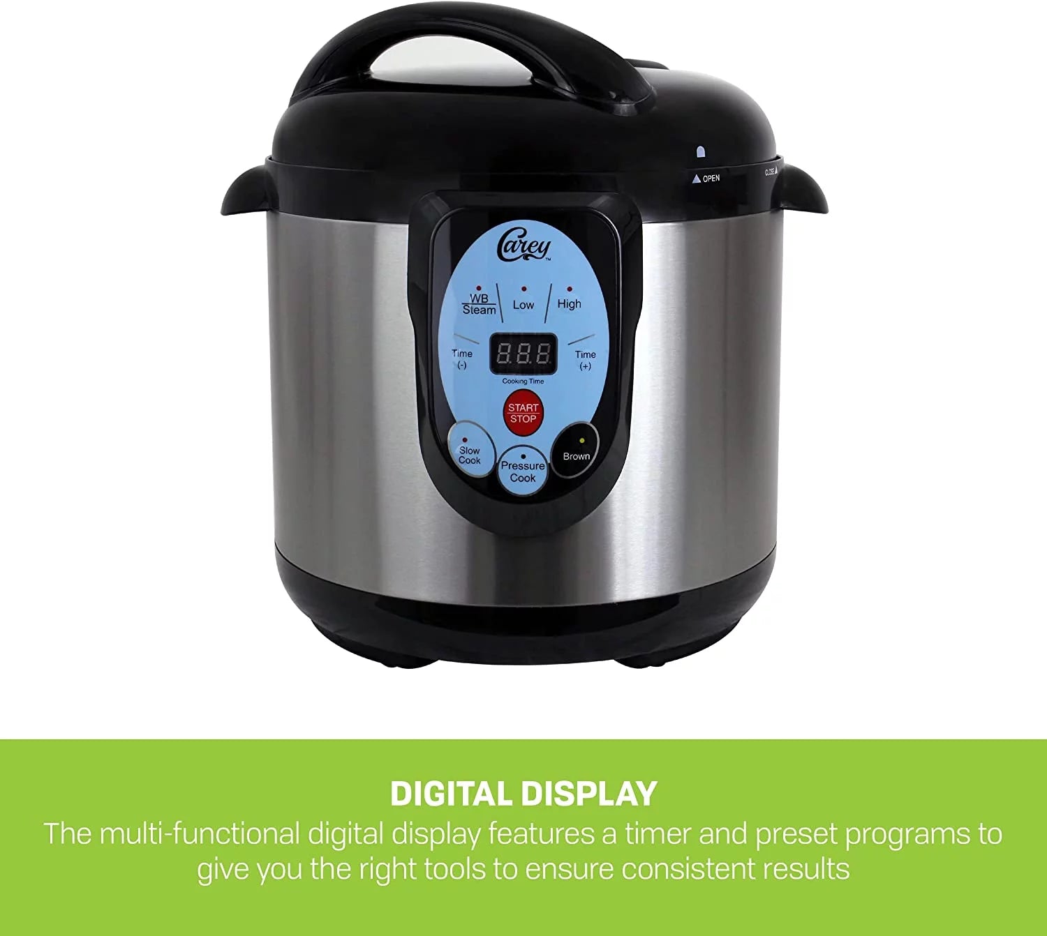 9.5 Qt Stainless Steel Electric Pressure Cooker and Canner S90380