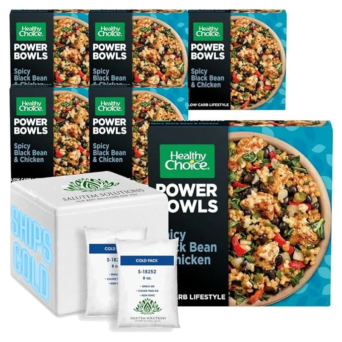 Spicy Black Beans Chicken & Riced Cauliflower Frozen Meal, 9.25 oz Pack of 6 C112