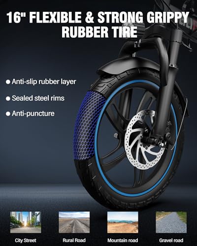 2 Seater Electric Bike, 16" Fat Tire, Full Suspension A247