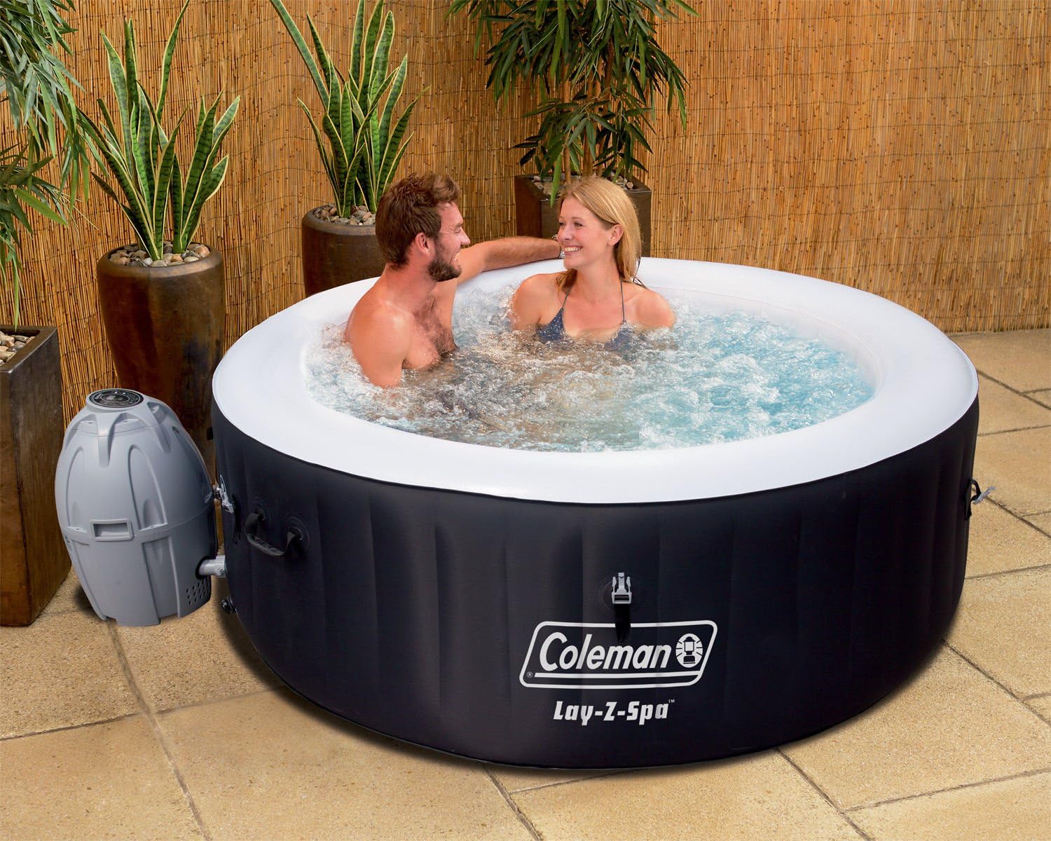 Black Round Inflatable Hot Tub with Cover and Filter Cartridge (12 Pack) Z6428
