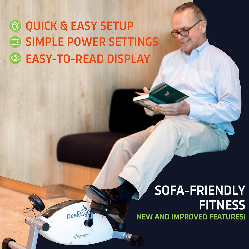 Under Desk Bike Pedal Exerciser with LCD Display O9039