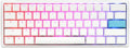 Pure White RGB LED 60% Double Shot PBT Mechanical Keyboard K1889