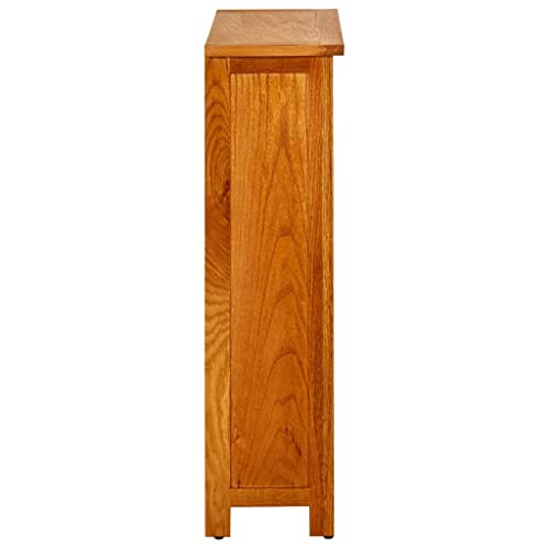 3-Tier Solid Oak Wood Bookcase Q840852