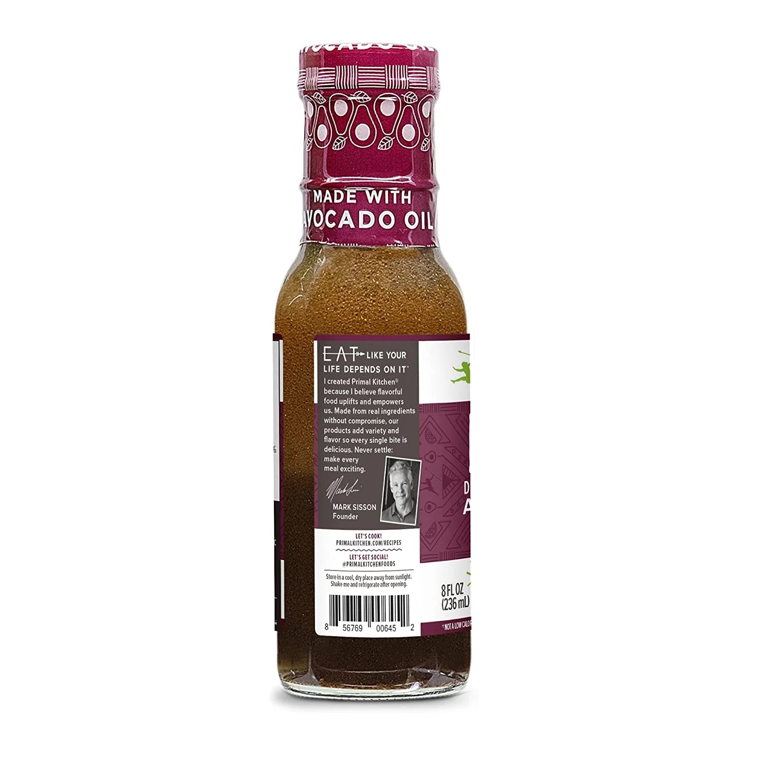 8 fl oz Pack of 2 Balsamic Dressing & Marinade with Avocado Oil A946