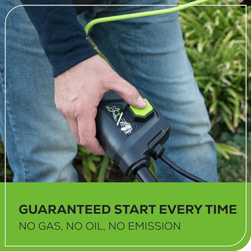 48V 17" Brushless Cordless Push Lawn Mower with 4.0Ah Batteries and Dual Port Rapid Charger R865