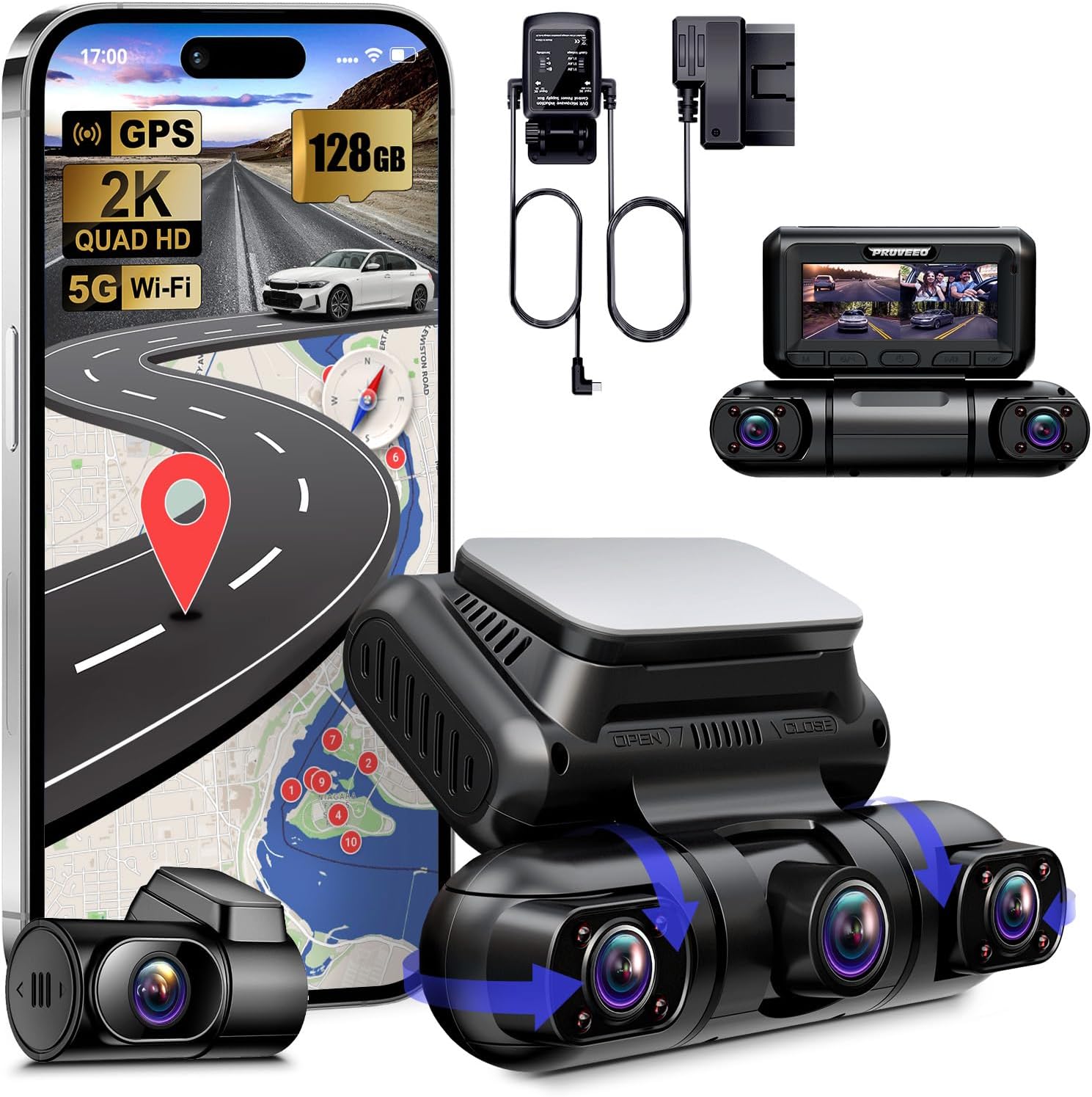 4 Channel Dash Cam with GPS WiFi N26770