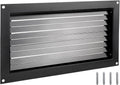 Black 8" x 16" Wall Mounted Flood Vent L92118