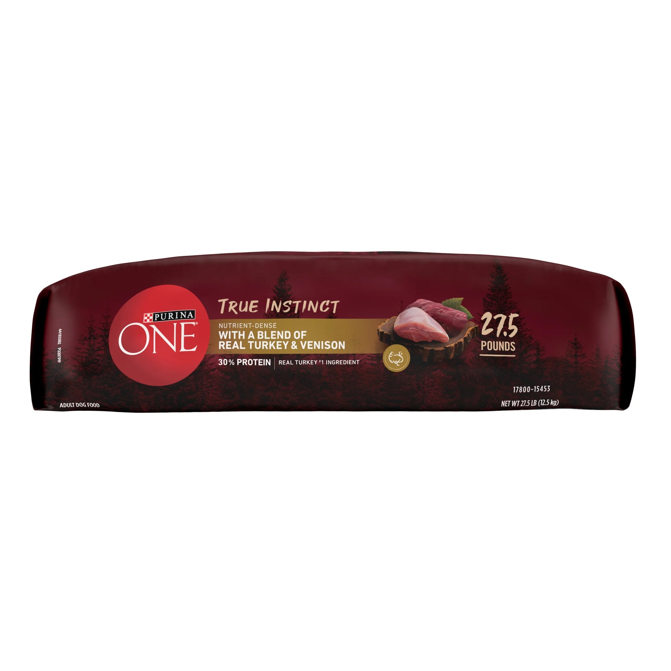Natural Dry Dog Food with Real Turkey & Venison - 27.5lbs P48798