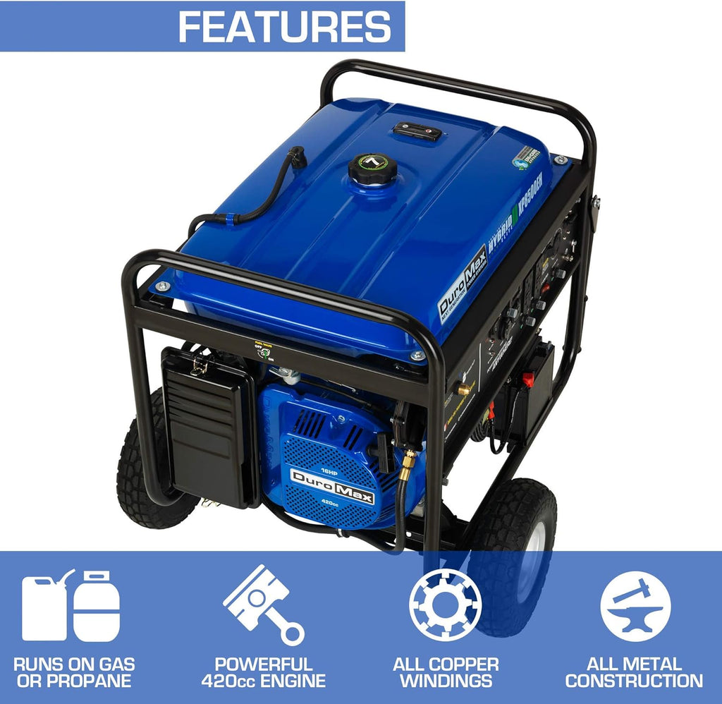 Dual Fuel Portable Generator 4400 Watt Electric Start Z720610