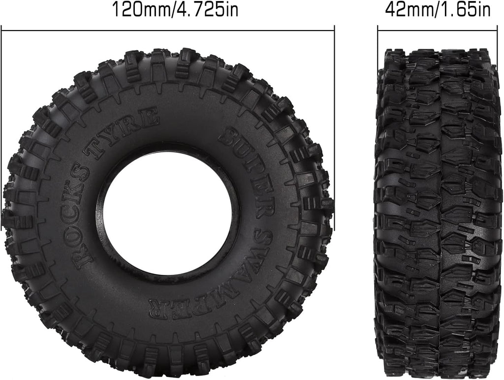 1.9 Crawler Tires 4.7 Inch Outer Diameter 4PCS G984775