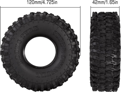 1.9 Crawler Tires 4.7 Inch Outer Diameter 4PCS G984775