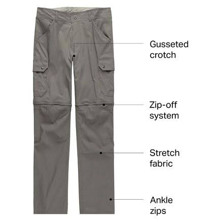 Khaki 32 Convertible Cargo Pant F343