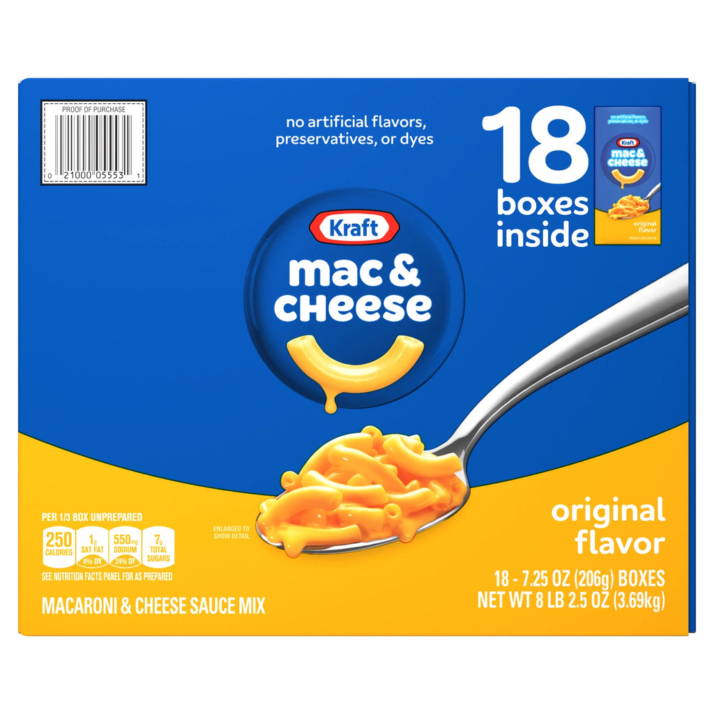 18 ct Pack 7.25 oz Macaroni and Cheese Dinner N6671