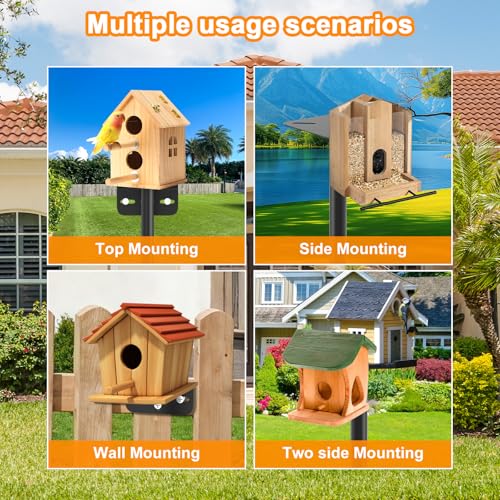 2 Pack 80 Inch Adjustable Bird Feeder Pole H835368
