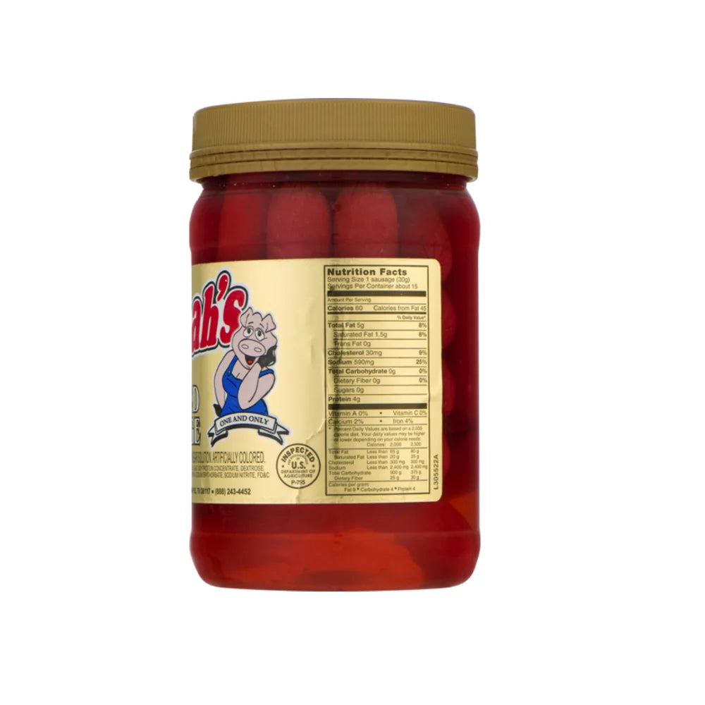 Pickled Red Hot Sausages 16 oz Jar T903922