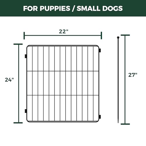 Expandable 24-inch 8 Panels Dog Playpen R16755