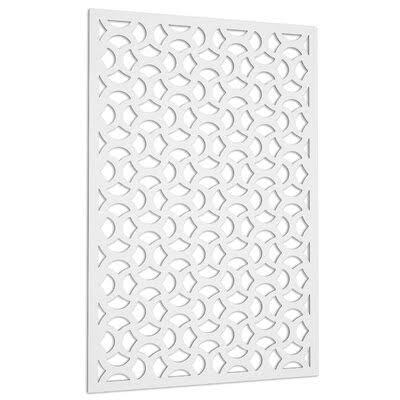 White Vinyl Privacy Screen E10833